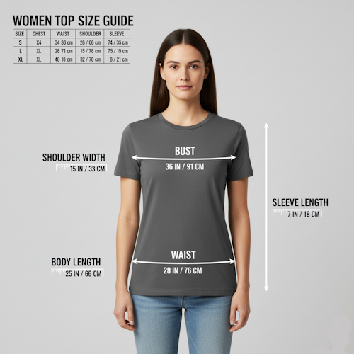 Women Tops Size Chart